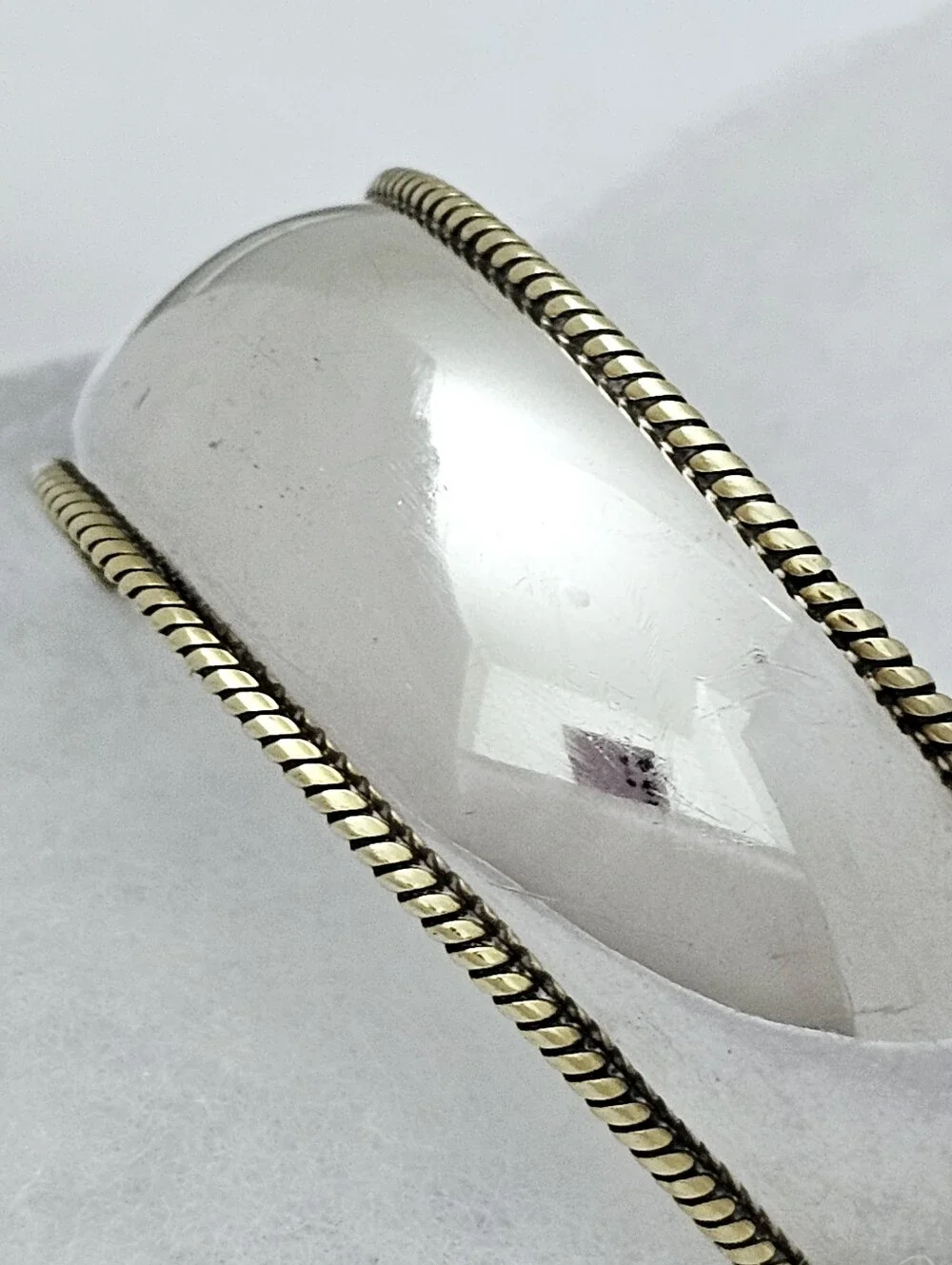 Silpada Rare Sterling Silver Braided/Twisted Brass Vintage Cuff XB168/B0168